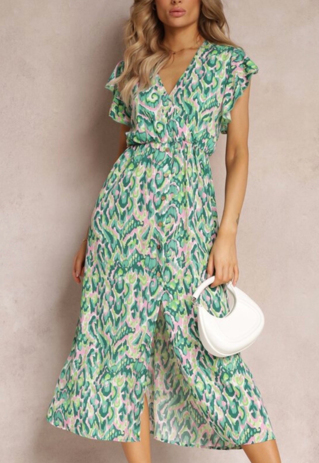 Robe imprimée multicolores