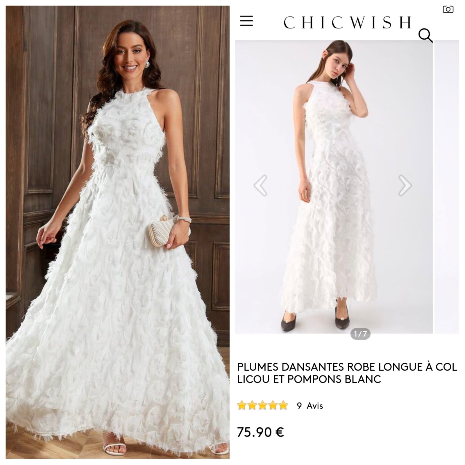 Robe soiré Chicwish (fiançaille)
