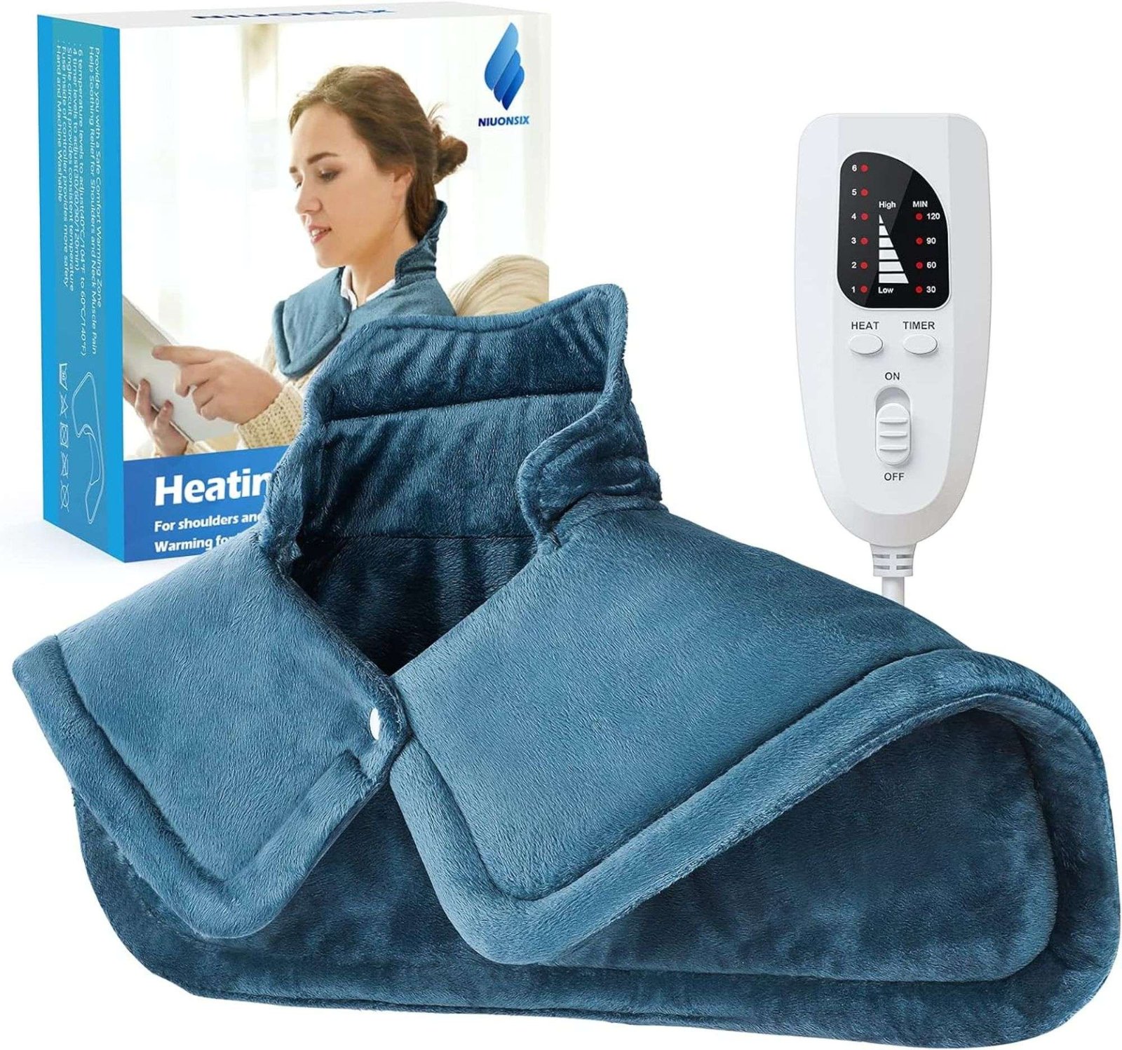 Coussin chauffant NIUONSIX pour la nuque et les épaules,