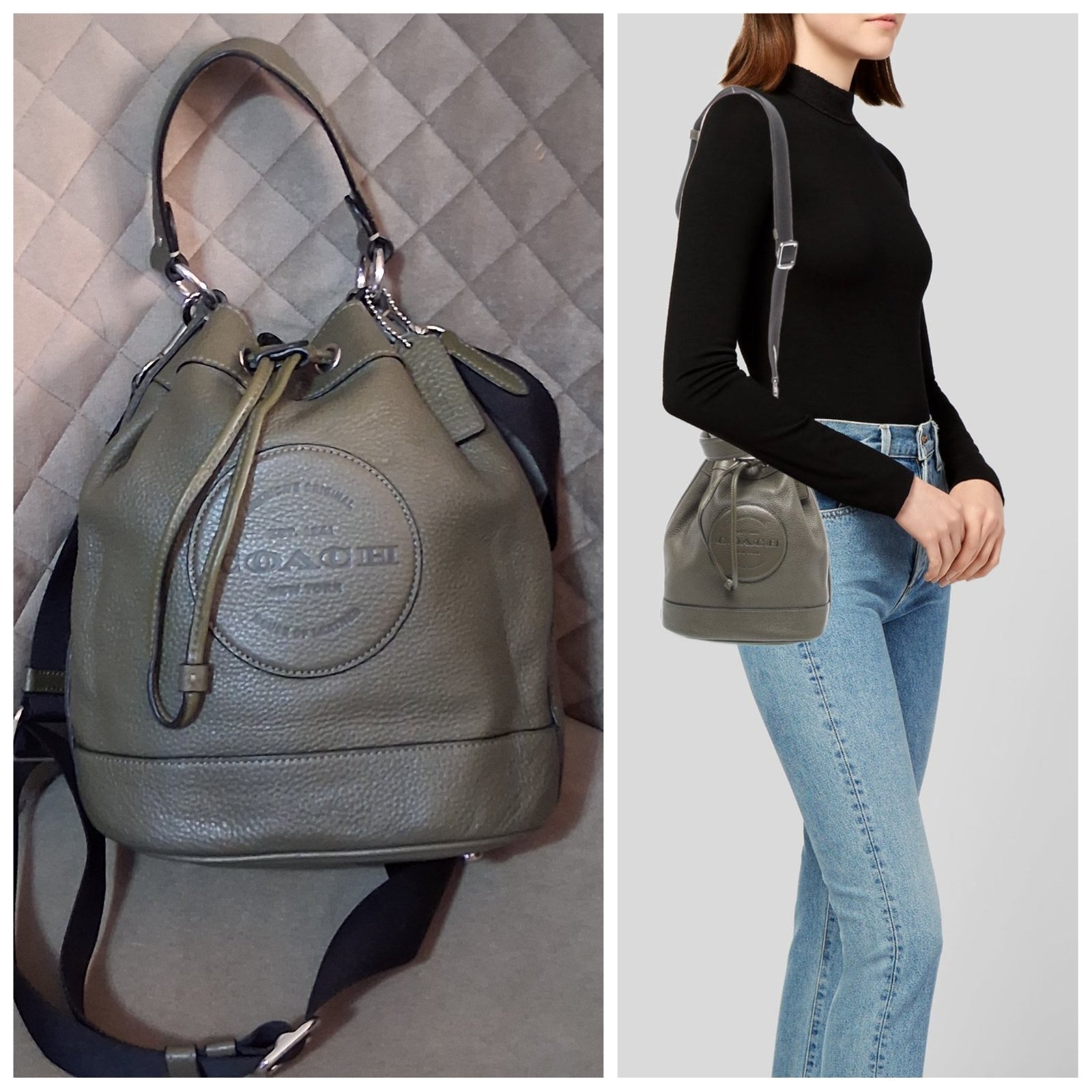Coach Dempsey Drawstring Bucket Bag (référence C4100)