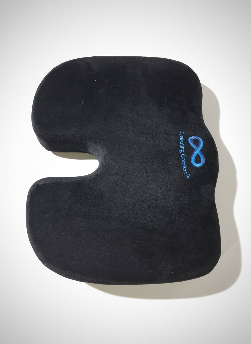 Coussin de siège en mousse à mémoire de forme Everlasting Comfort avec soutien ergonomique pour chaises de bureau