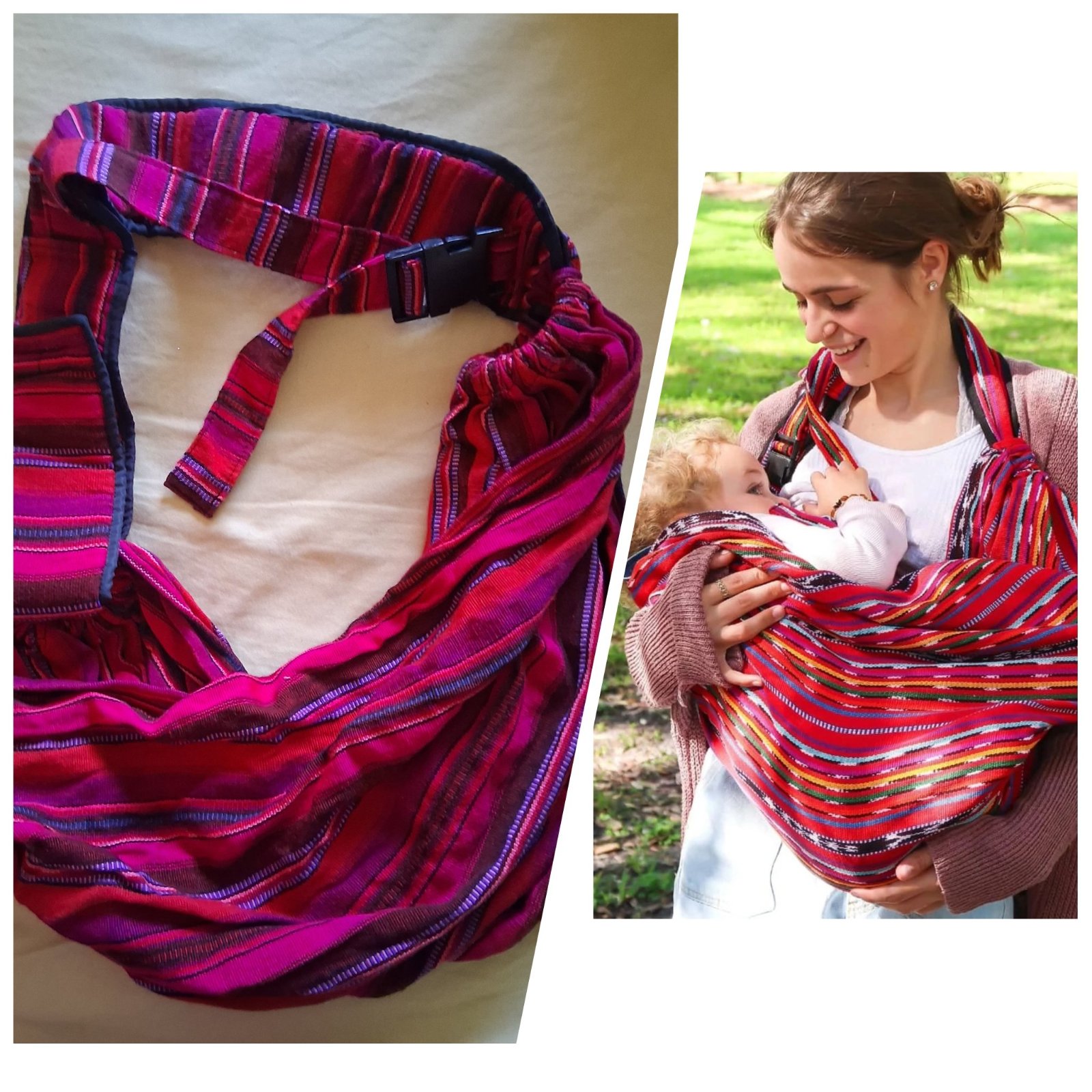 Porte bébé style traditionnel