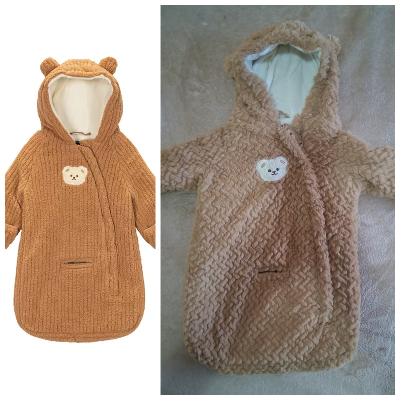 Sac de voiture en peluche texturée pour bébé garçon