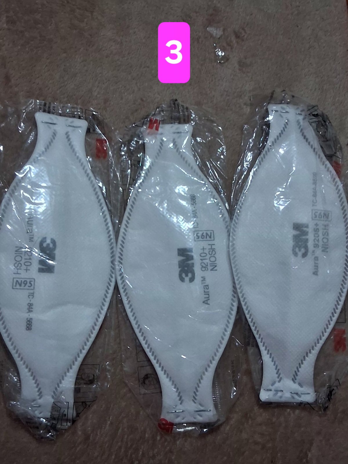 Lot de 3 bavette