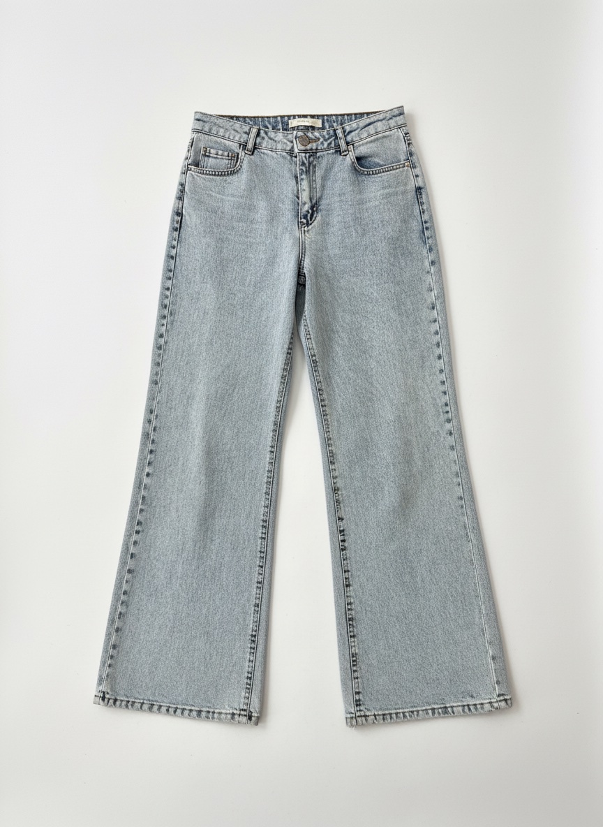 Jean femme coupe large (Wide Leg) – Bleu clair
