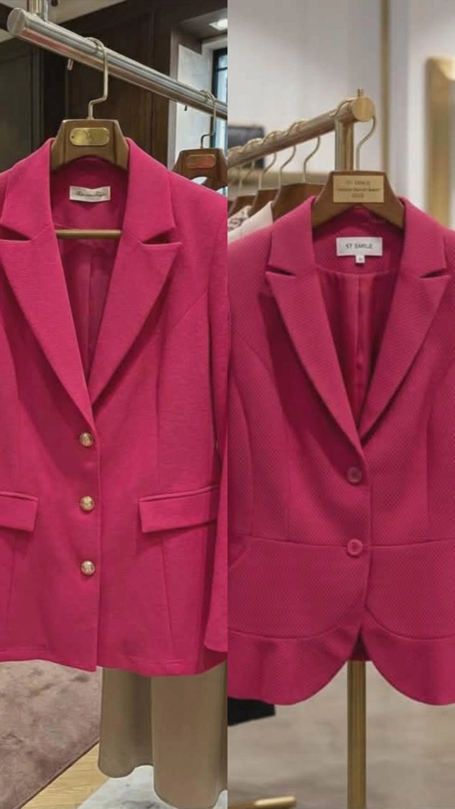 Pack deux blazer classe 45 ou lieu de 55 yo9tlo wahda menhom shein