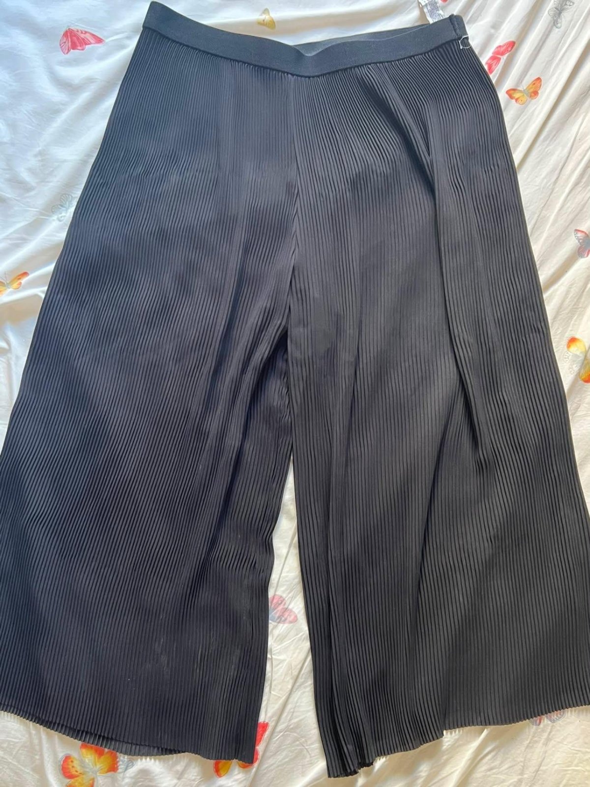 Pontalon large taille haute zara plissé neuf