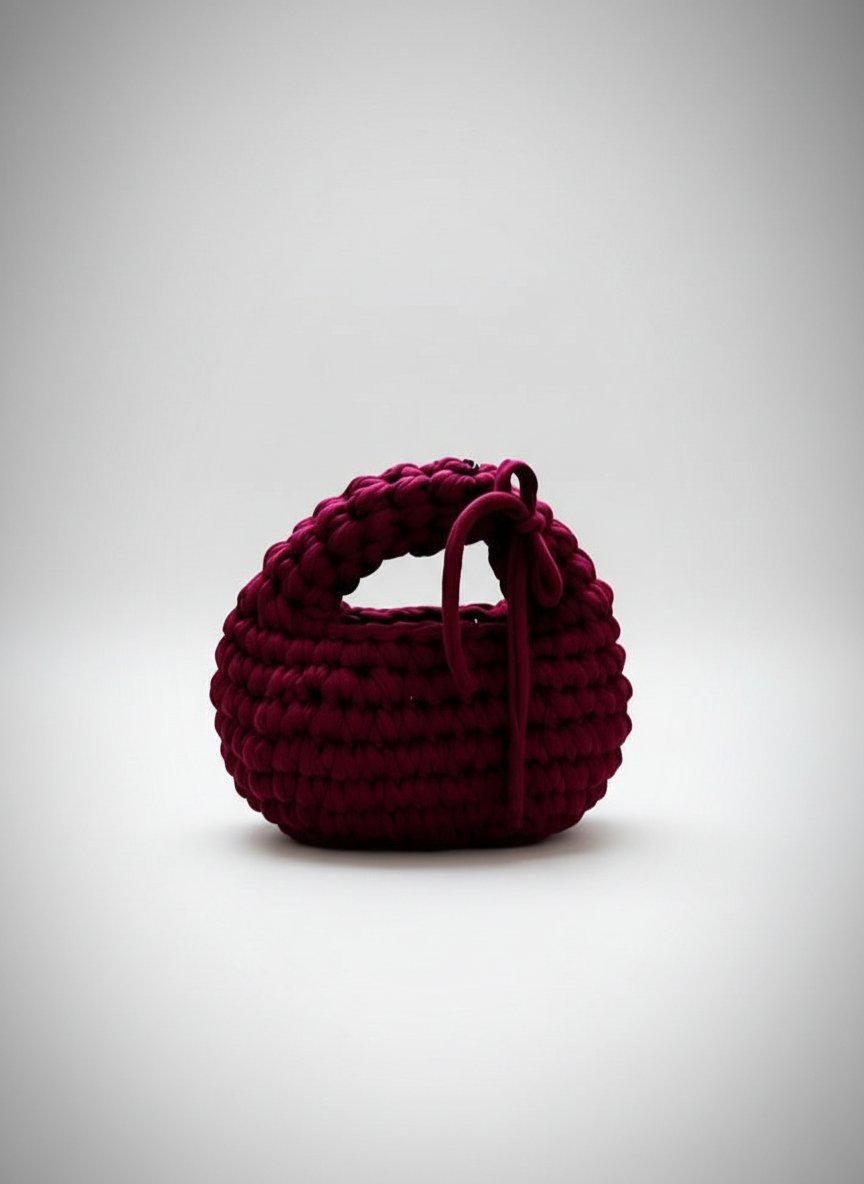 CROCHIC Sac Mini Burgundy – Esprit Bohème Chic