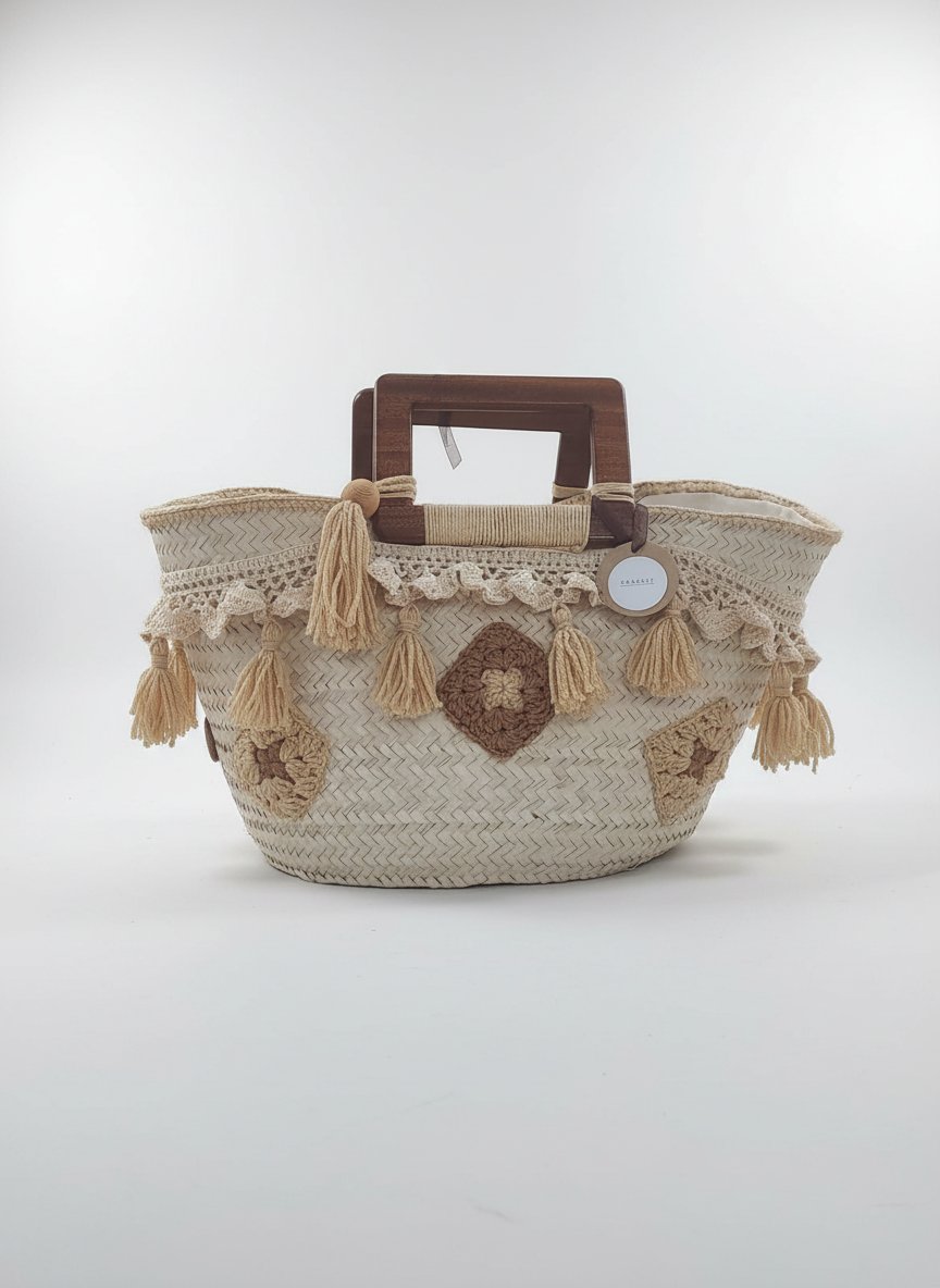 Couffin Artisanal Bohème-Chic – Signature Crochic