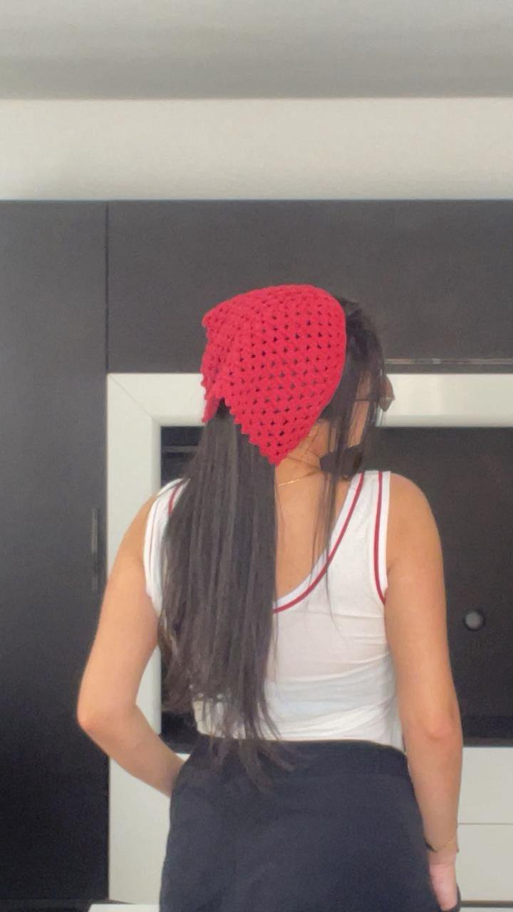 Foulard Triangle Crochet – Fait main 