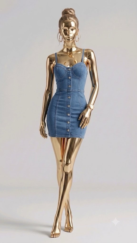 Robe denim (jean) taille38 HM