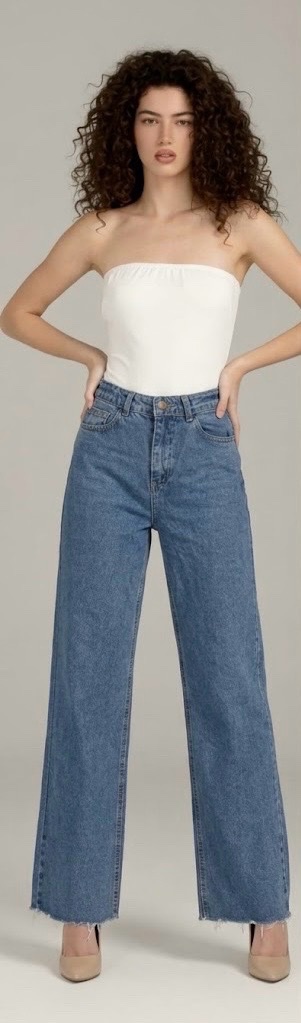 Pantalon denim olive L taille 38