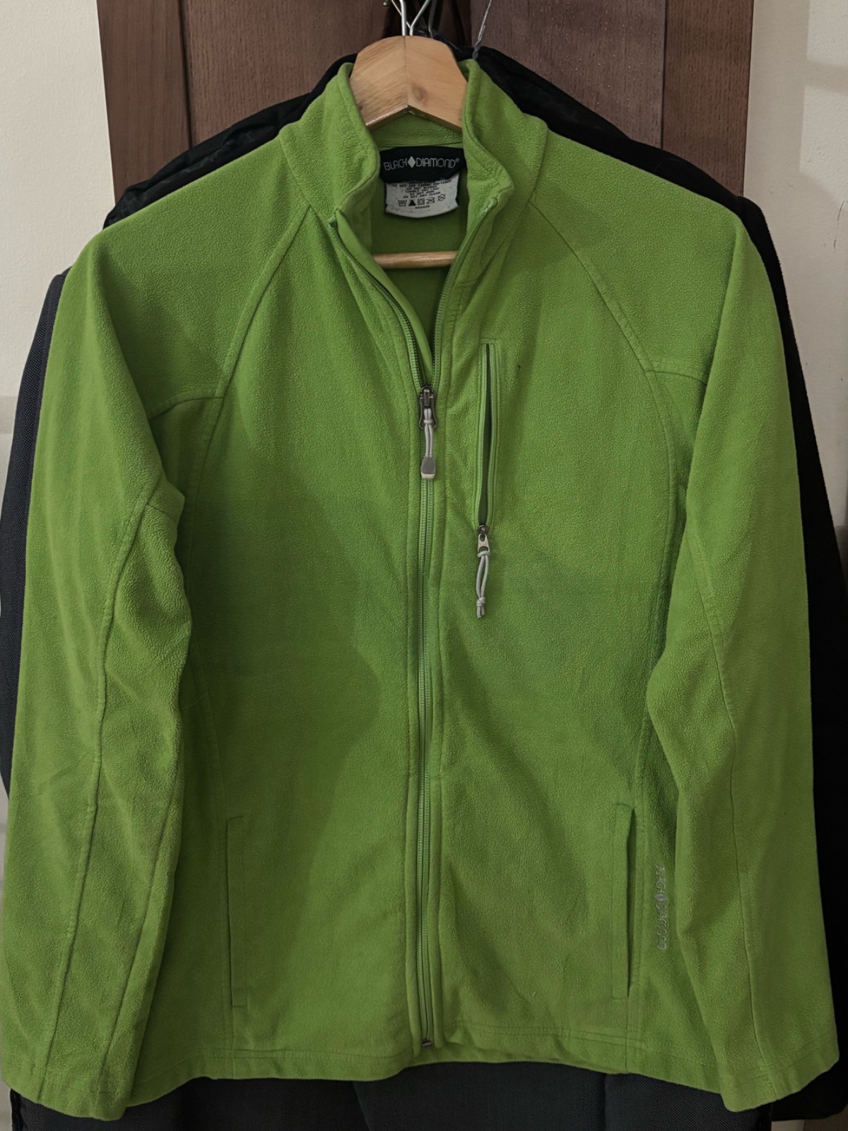 Green fleece jacket