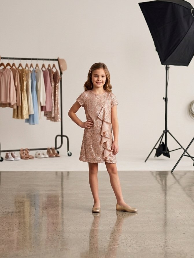 Robe doré  9 - 10 ans 