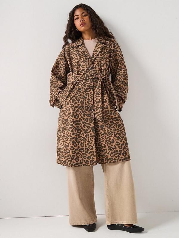 Trench coat leopard