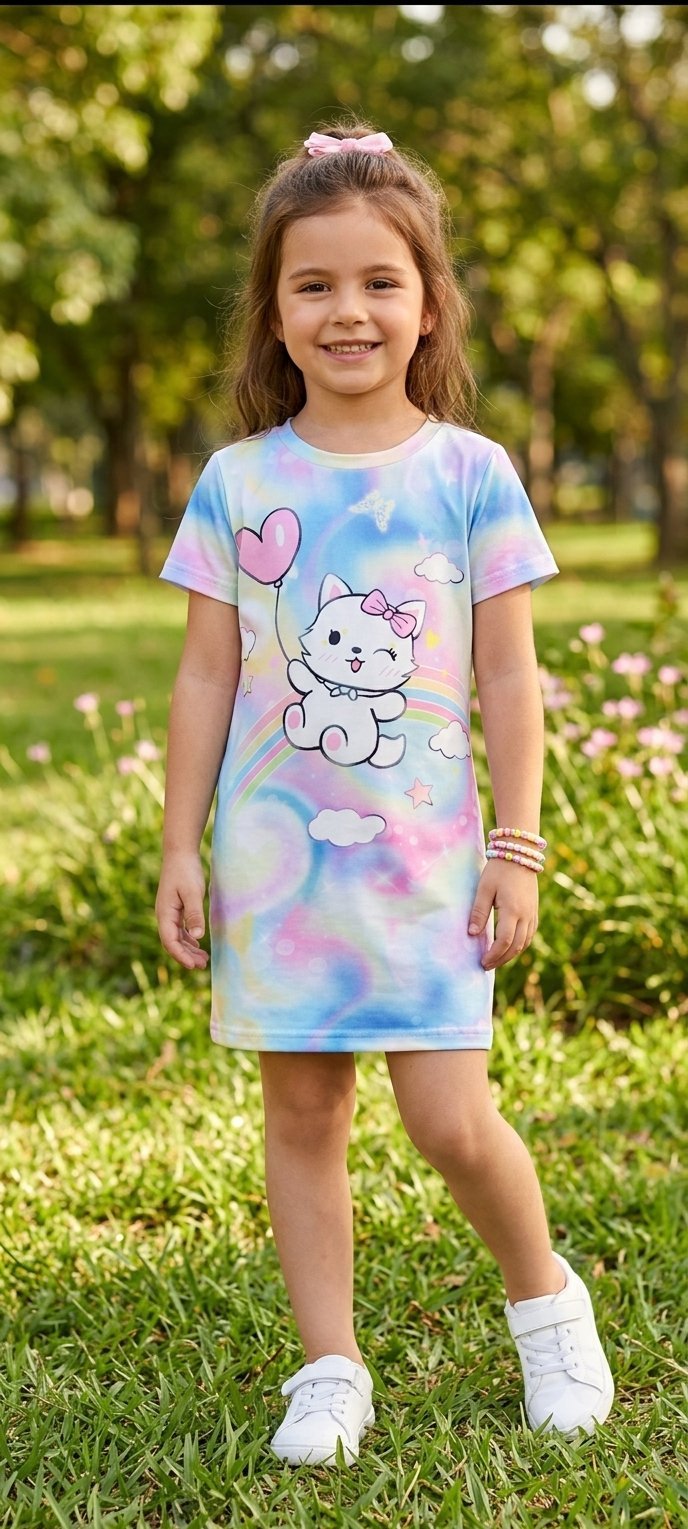 Une robe coton fille arge 5 ans 