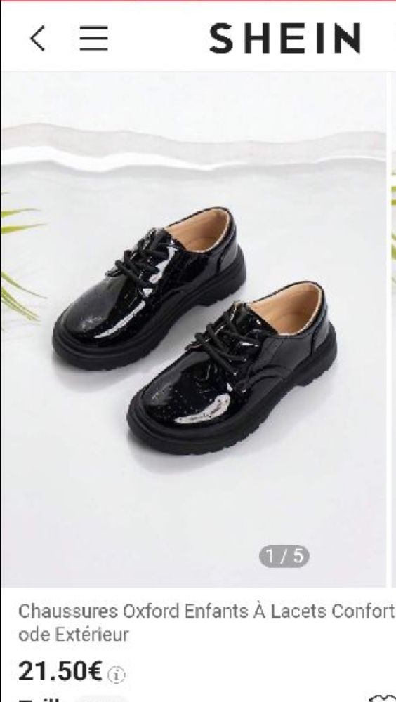 chaussures vernis fille p 27