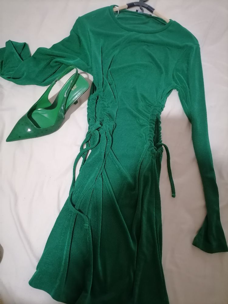 Robe vert emeraude
