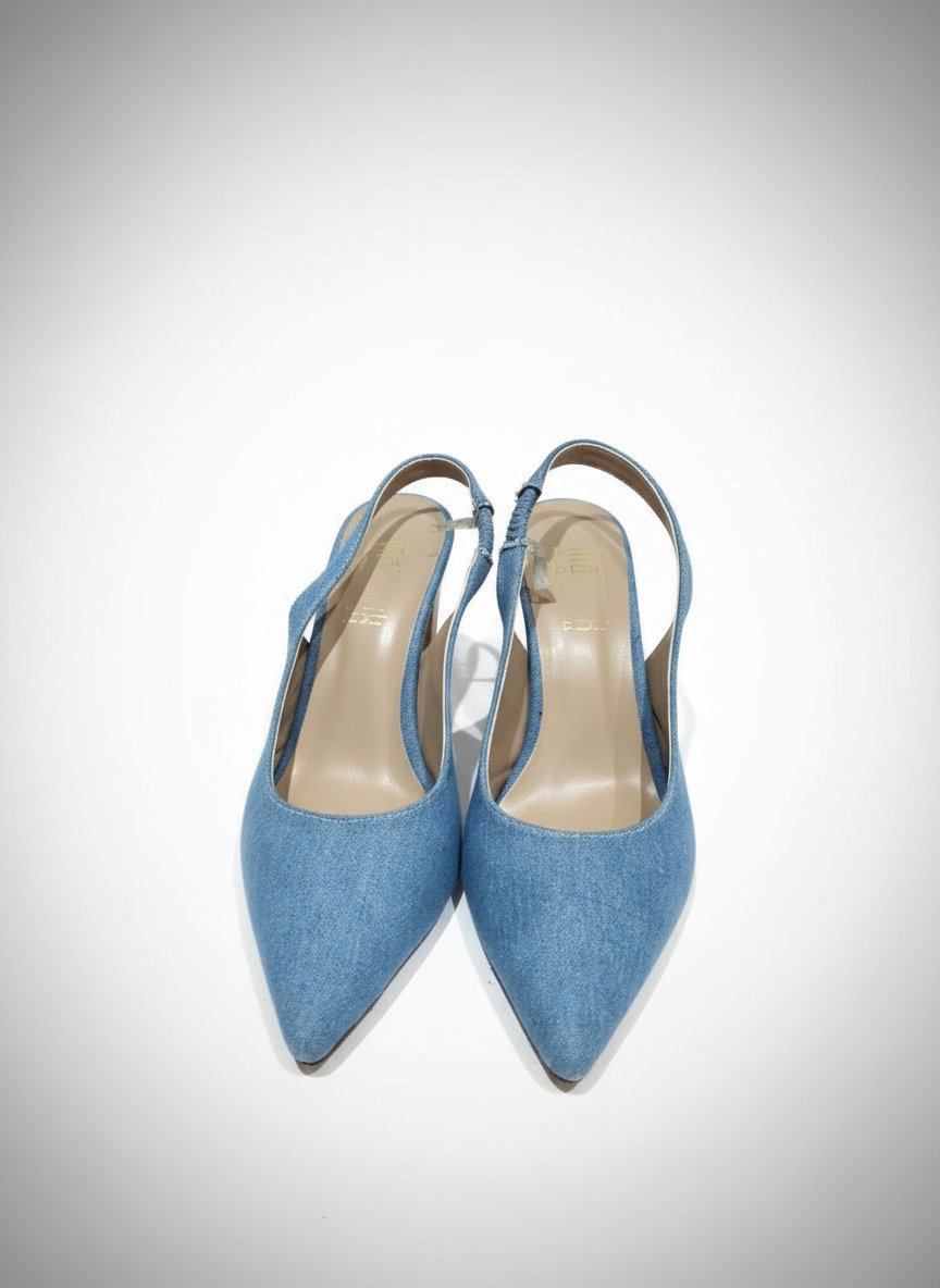 Escarpins en denim 