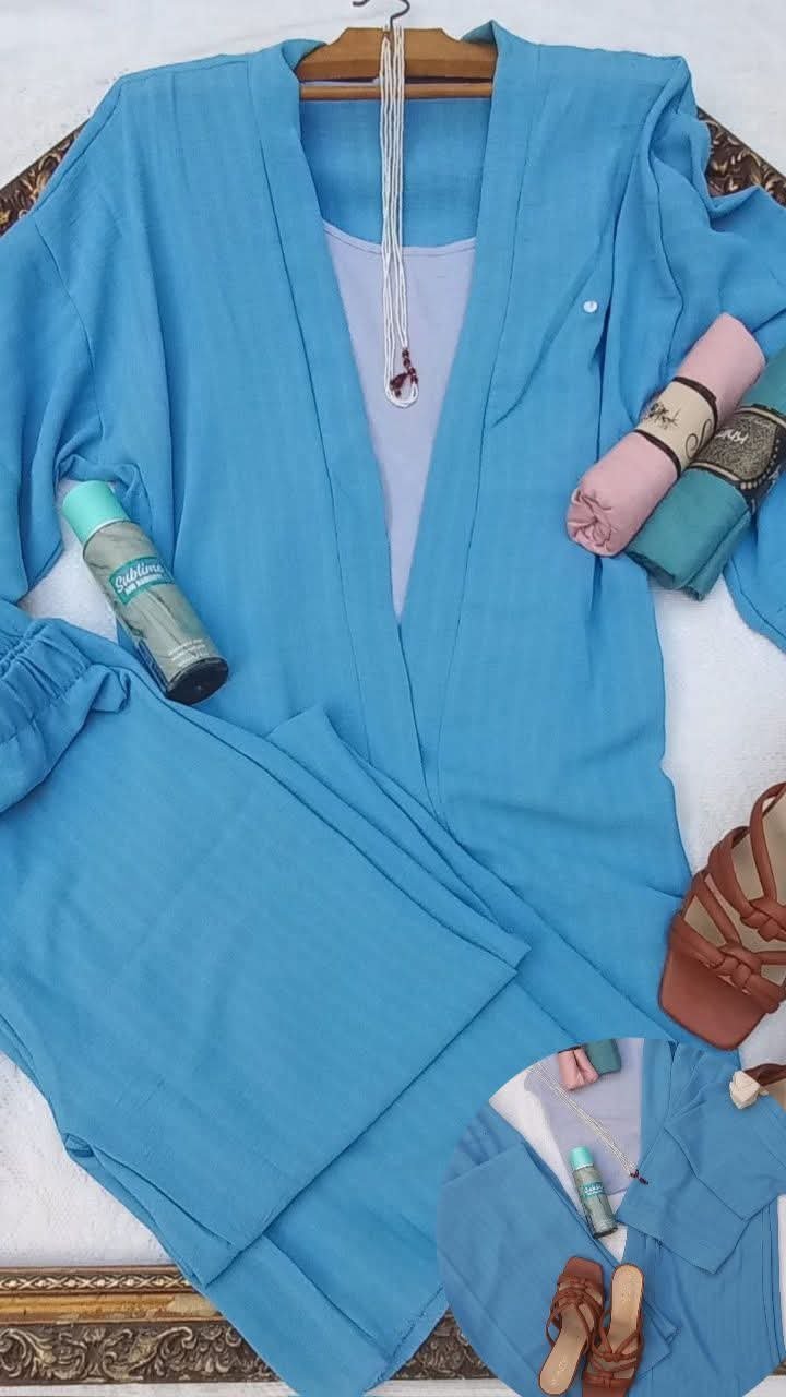 Ensemble femme bleu ciel 