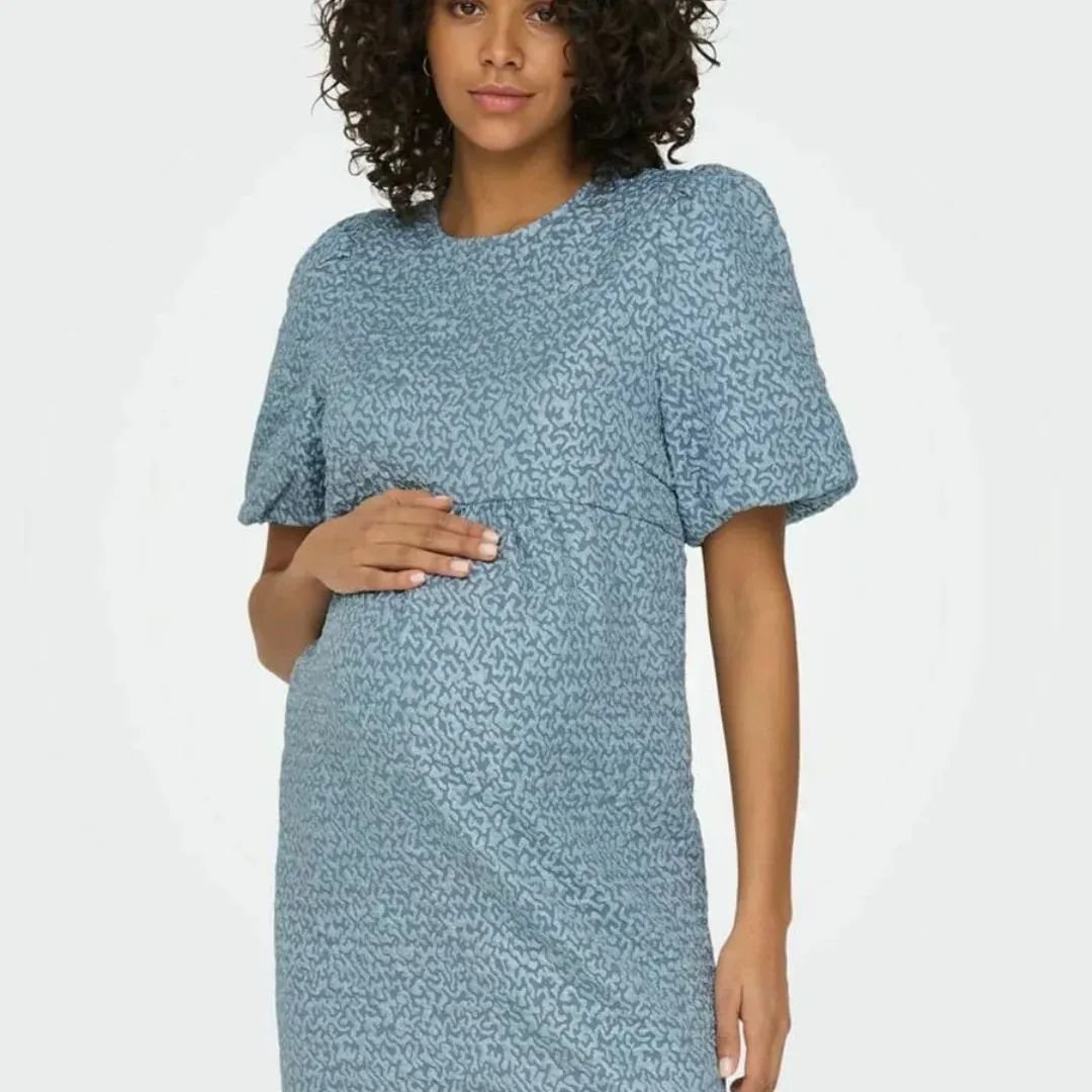Robe Only Maternité-bleu mirage 