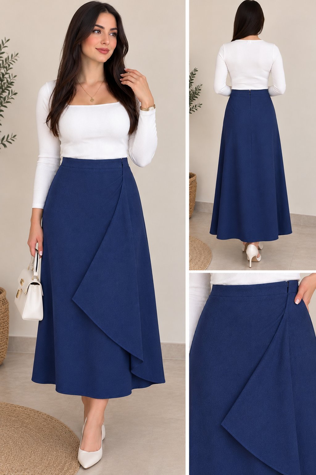 Jupe femme avec doublure 