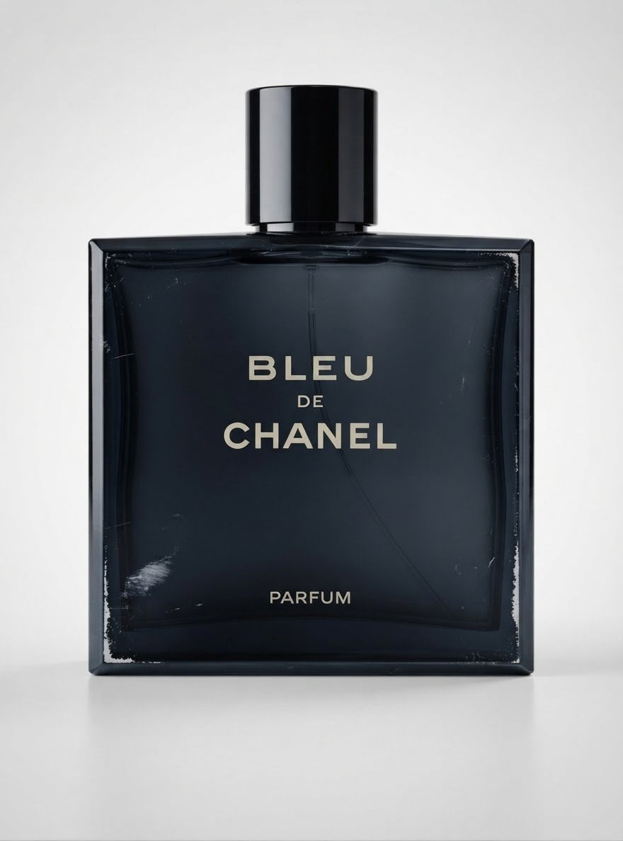 Bouteille bleu de chanel homme vide