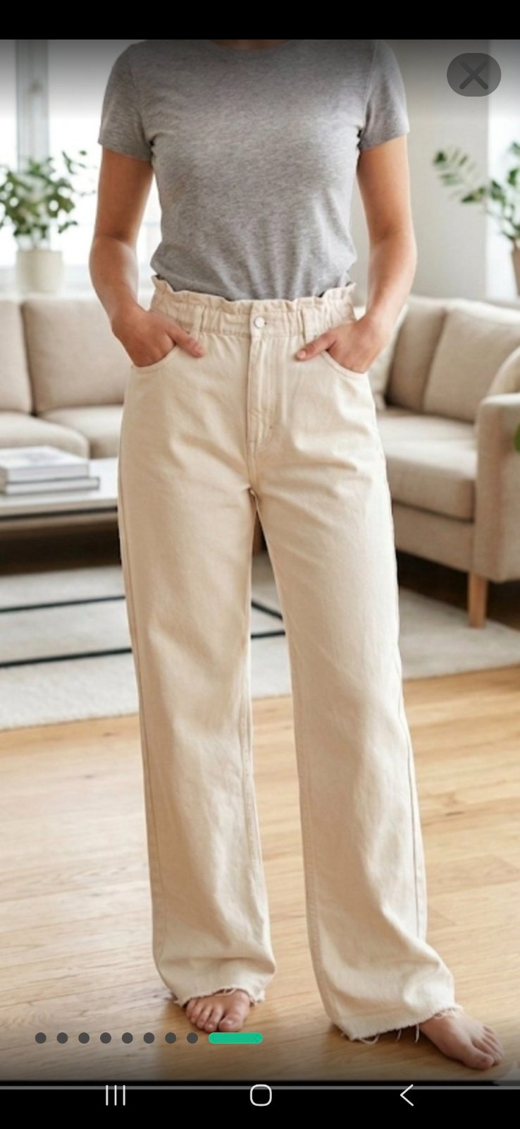 Pontalon jeans femme blanc cassé  (beige claire) PRIMARK