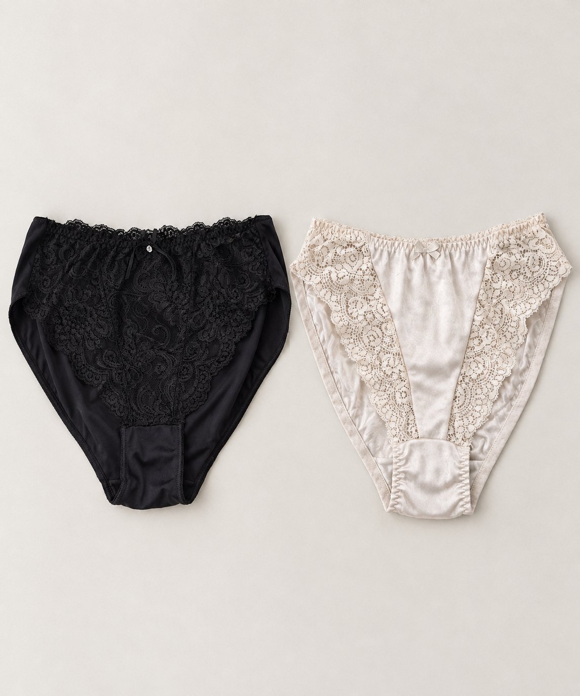 Lot de 02 culottes femme satiné //bustier noir sans bretelles gratuit