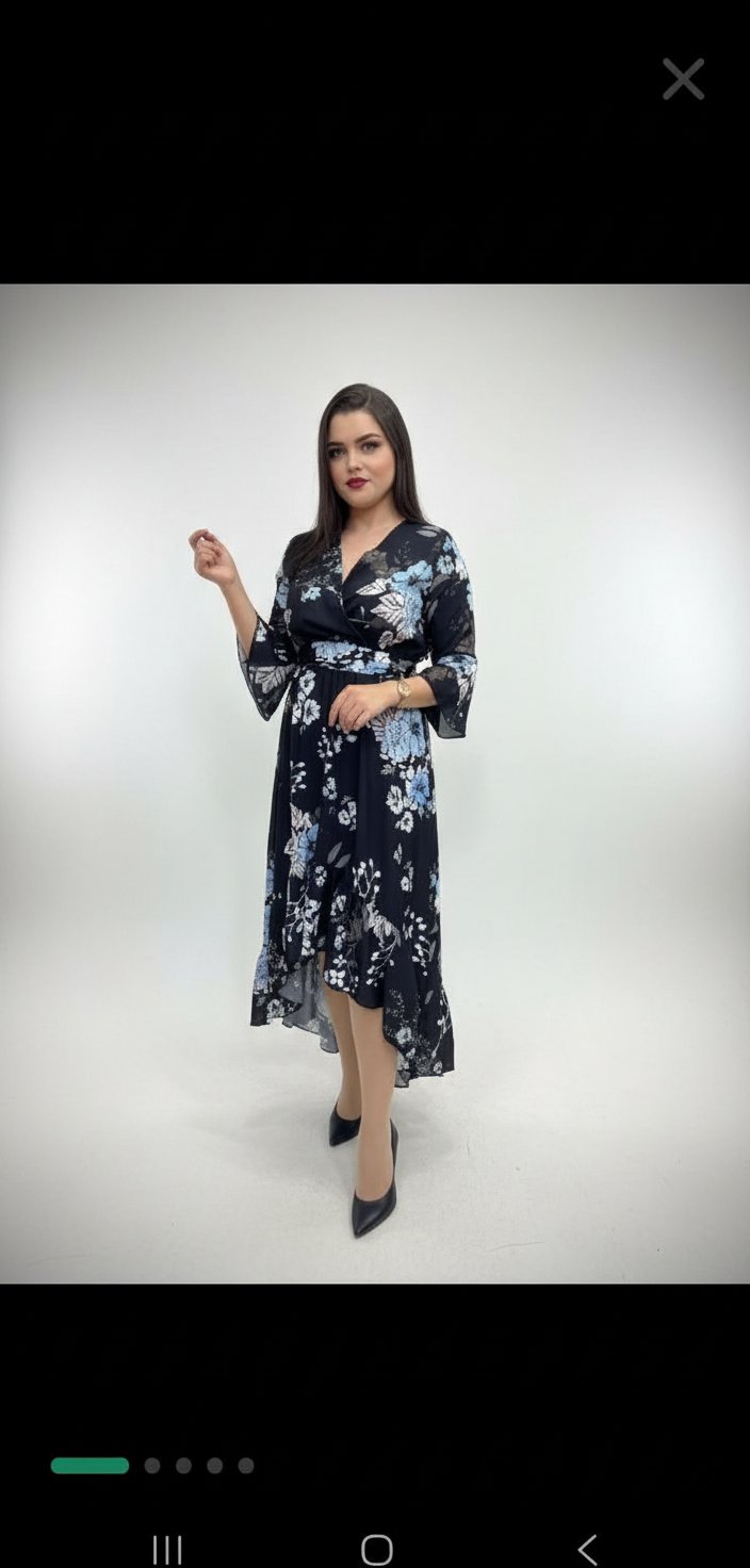 Robe florale décontractée 