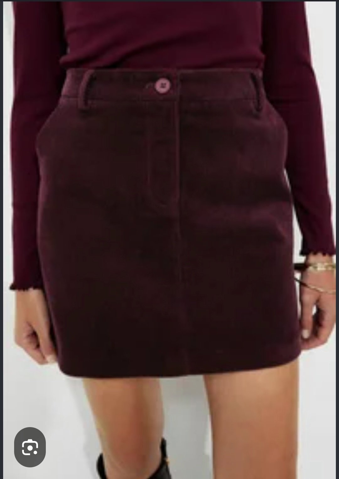 Jupe femme burgundy 