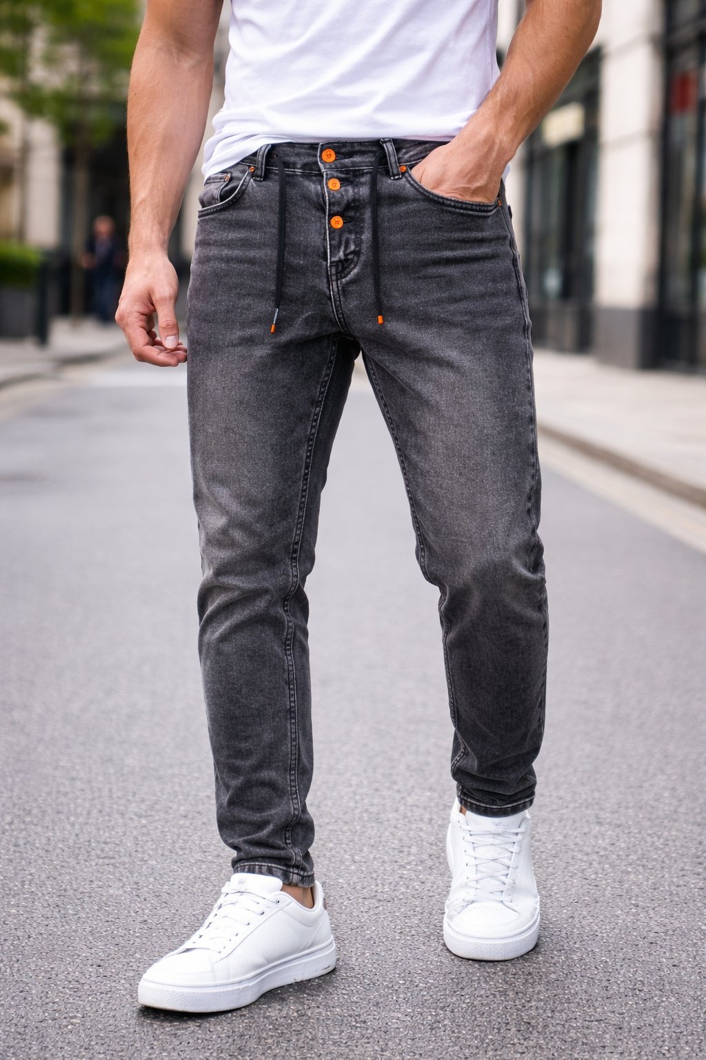 Jean homme en denim tres tendance 