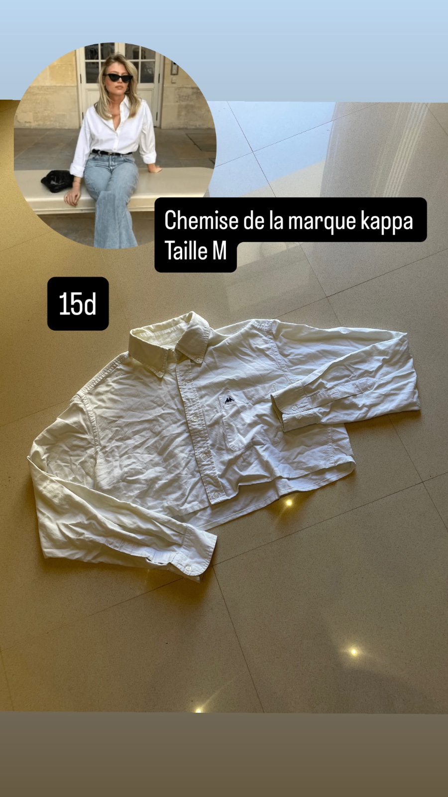 Chemise courte