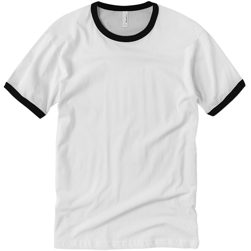 White ringer tee