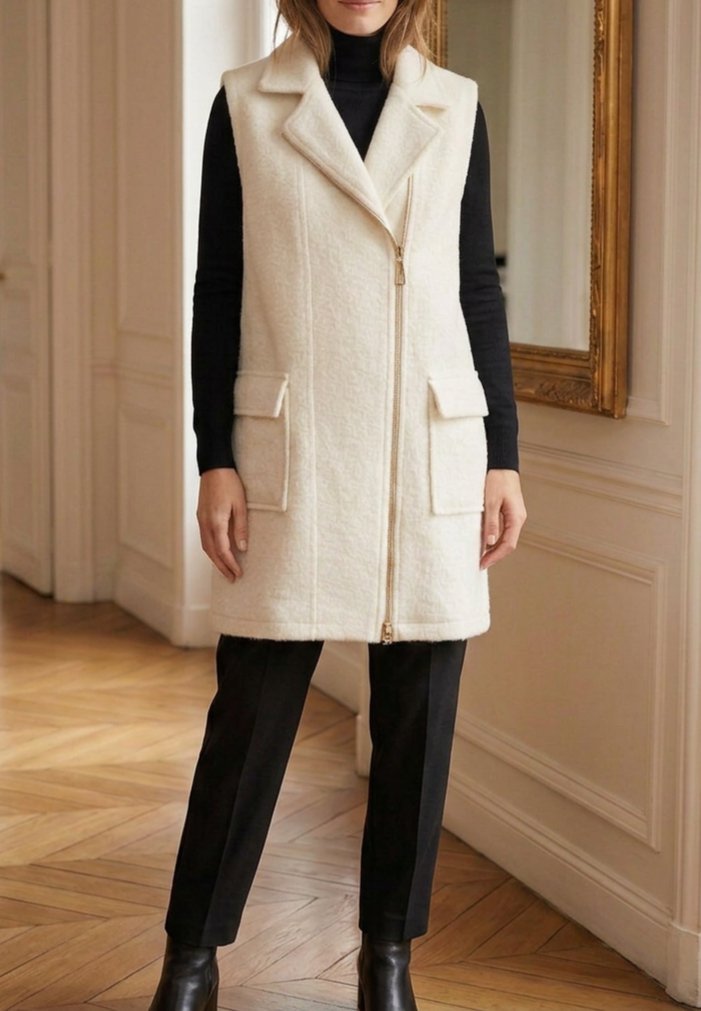 Manteau blanc cassé 