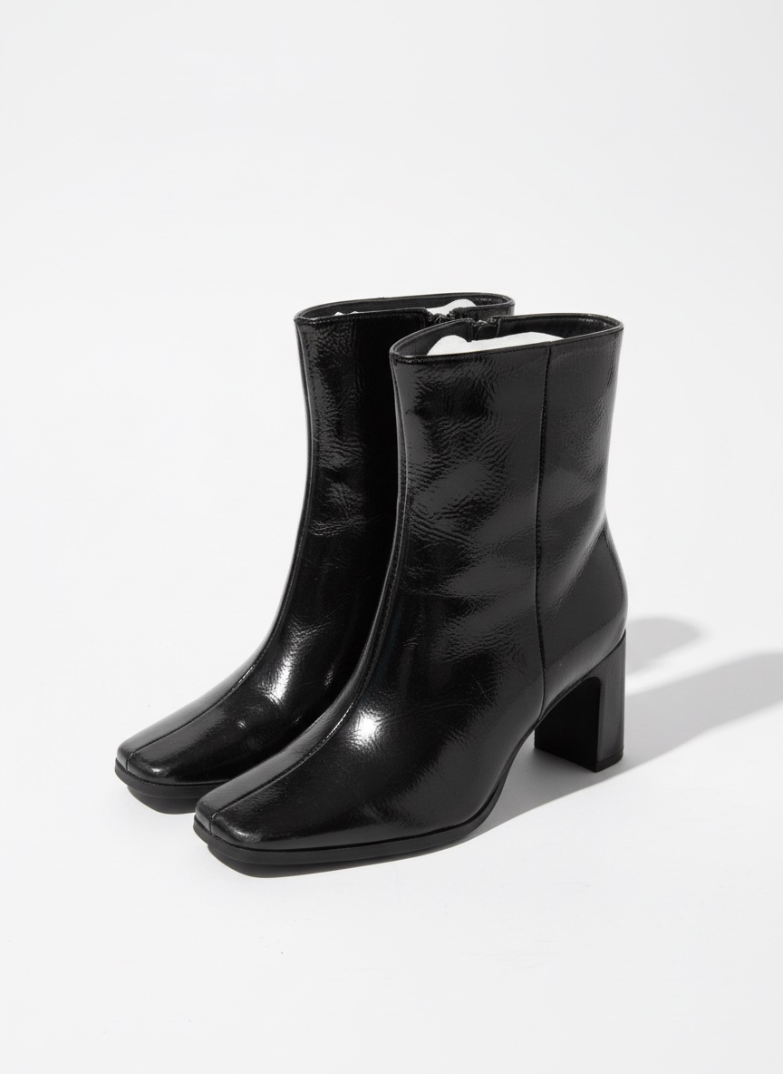 Bottines demi talon noir 