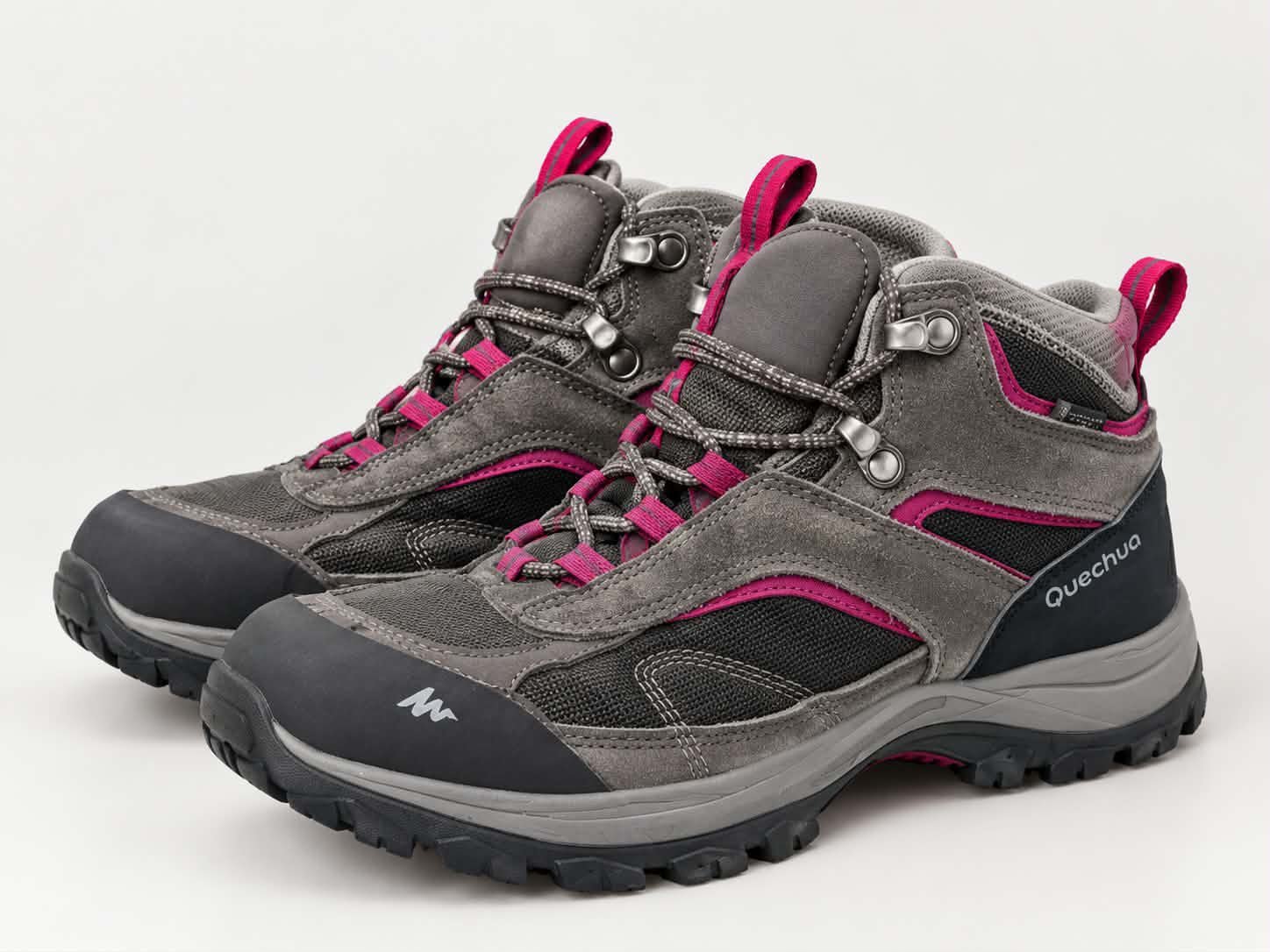 Bottines Quechua camping femmes roses 