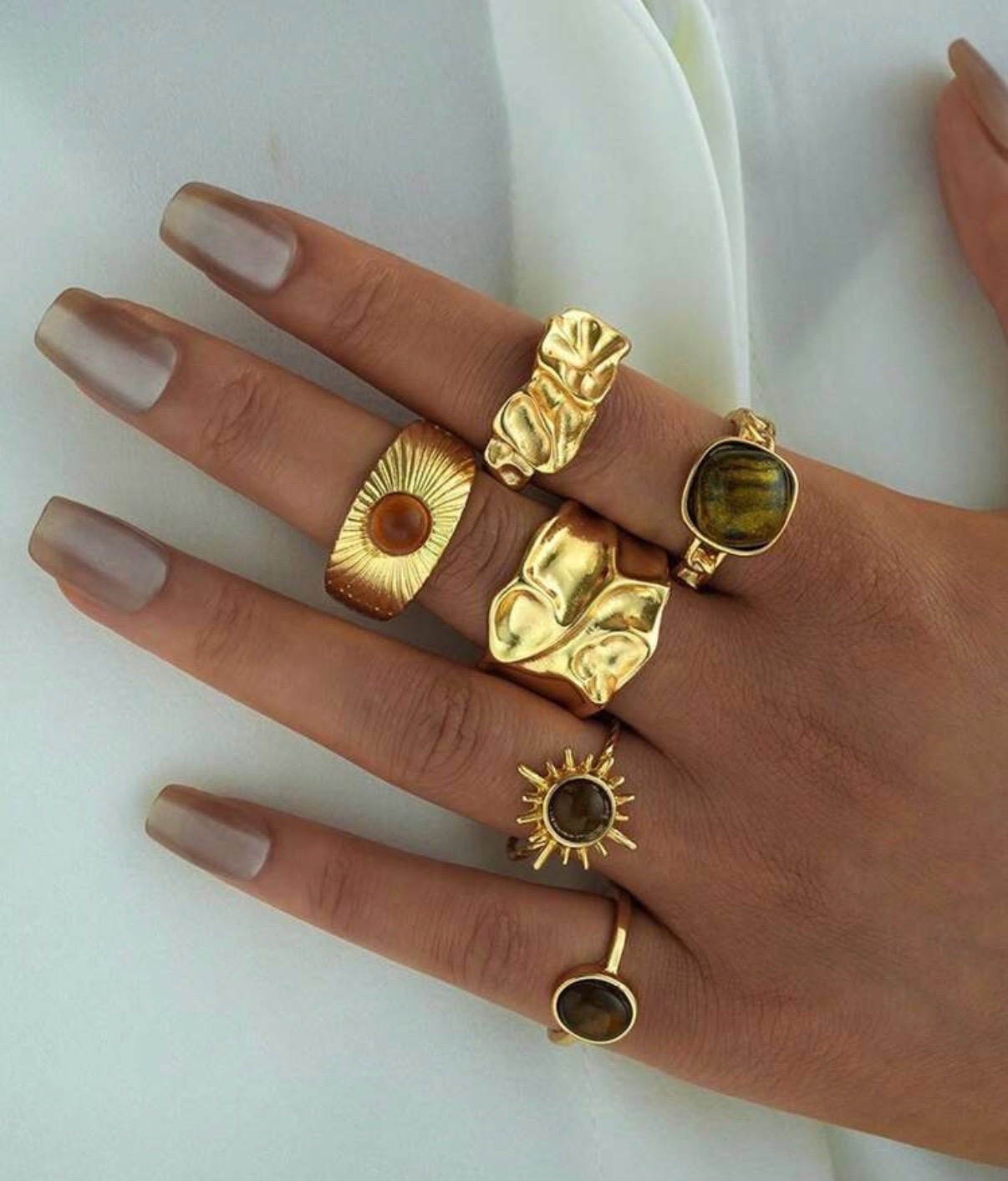 3 pieces de bagues