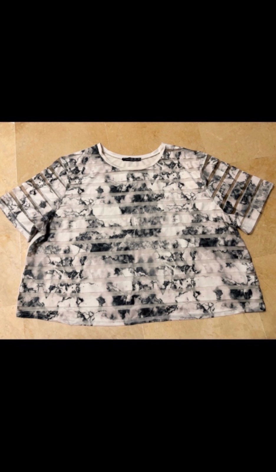 Blusa marmore transparente Taille 46/48