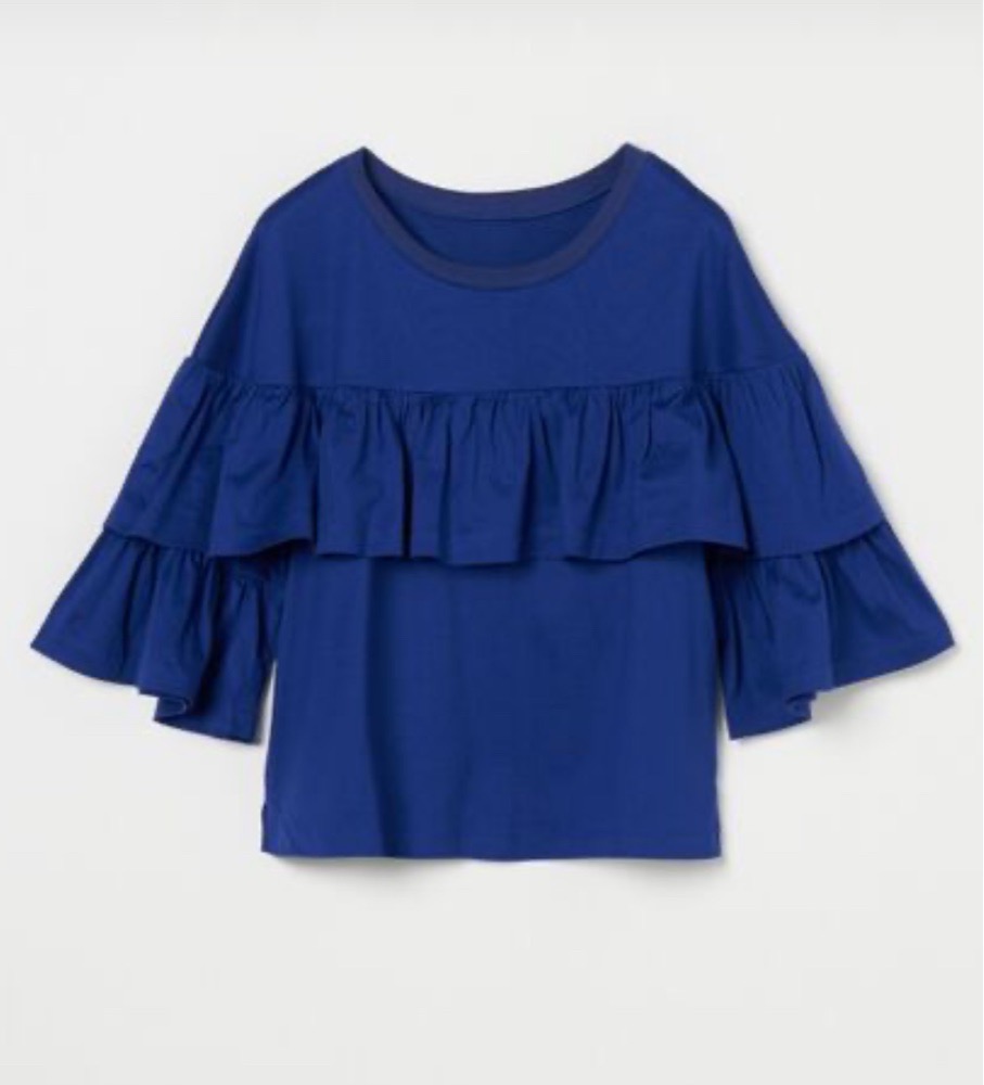 T-shirt en broderie anglaises taille L
