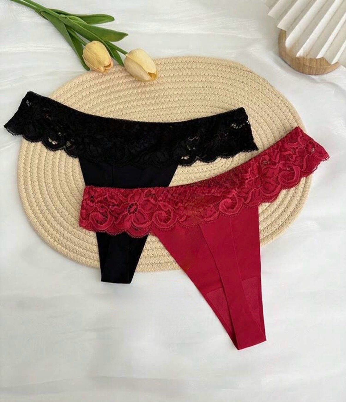 2 pièce Culottes tanga sexy pour femme taille XL