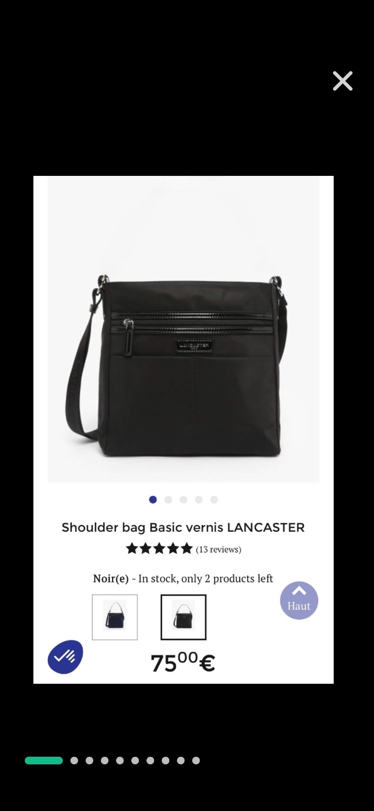 LANCASTER BASIC VERNI - Sac à main - noir