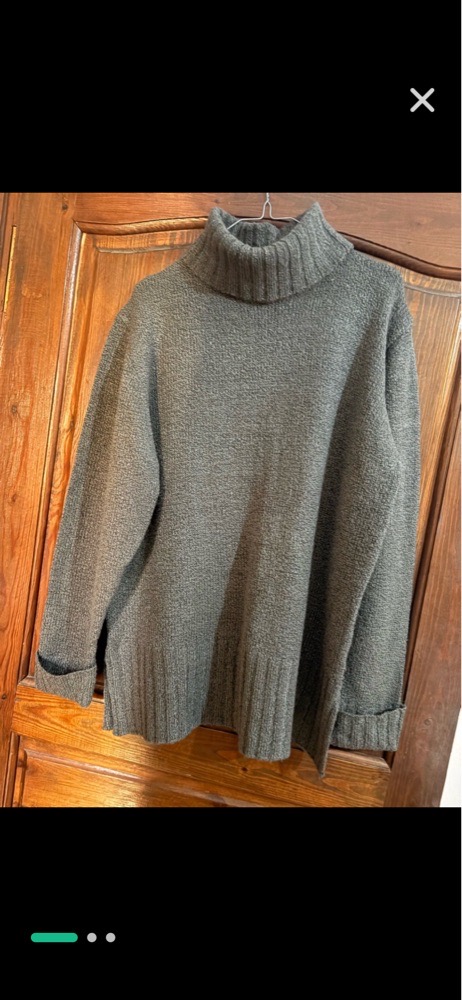 Pull col roulé gris laine de marque carolyn tayor