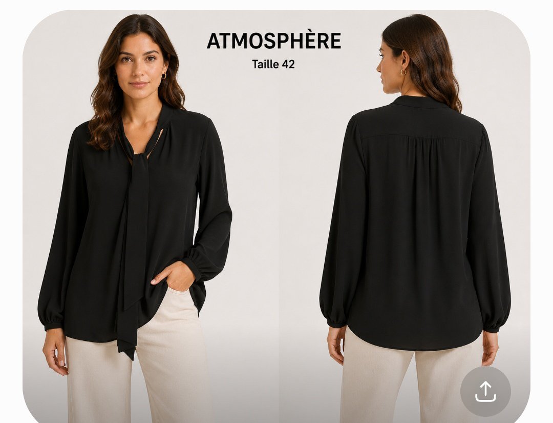Chemise noire taille L