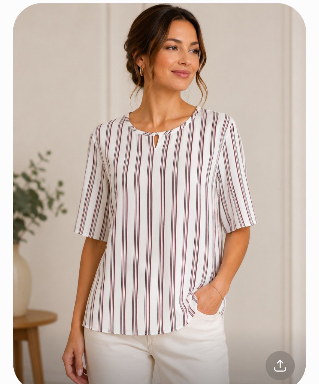 Chemise rayée taille M/L
