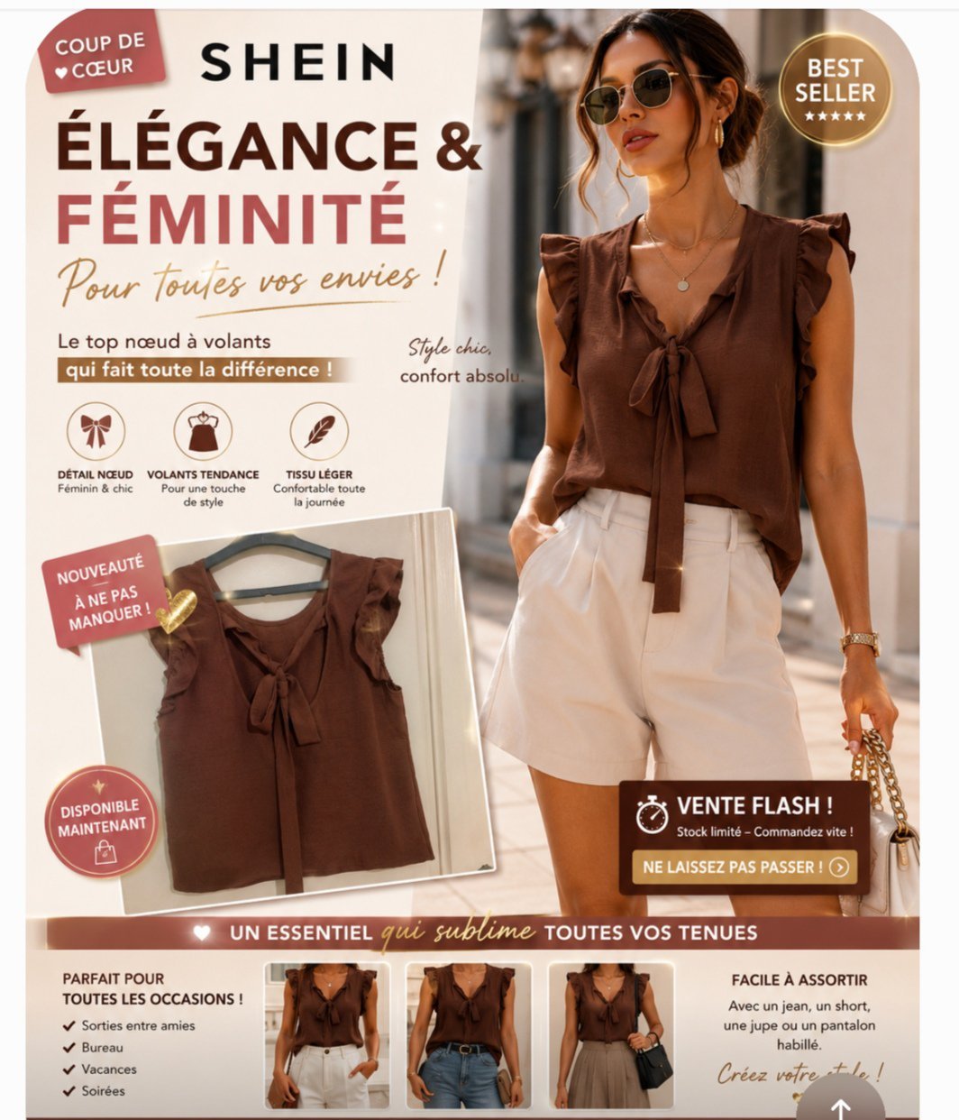 Pull marron 