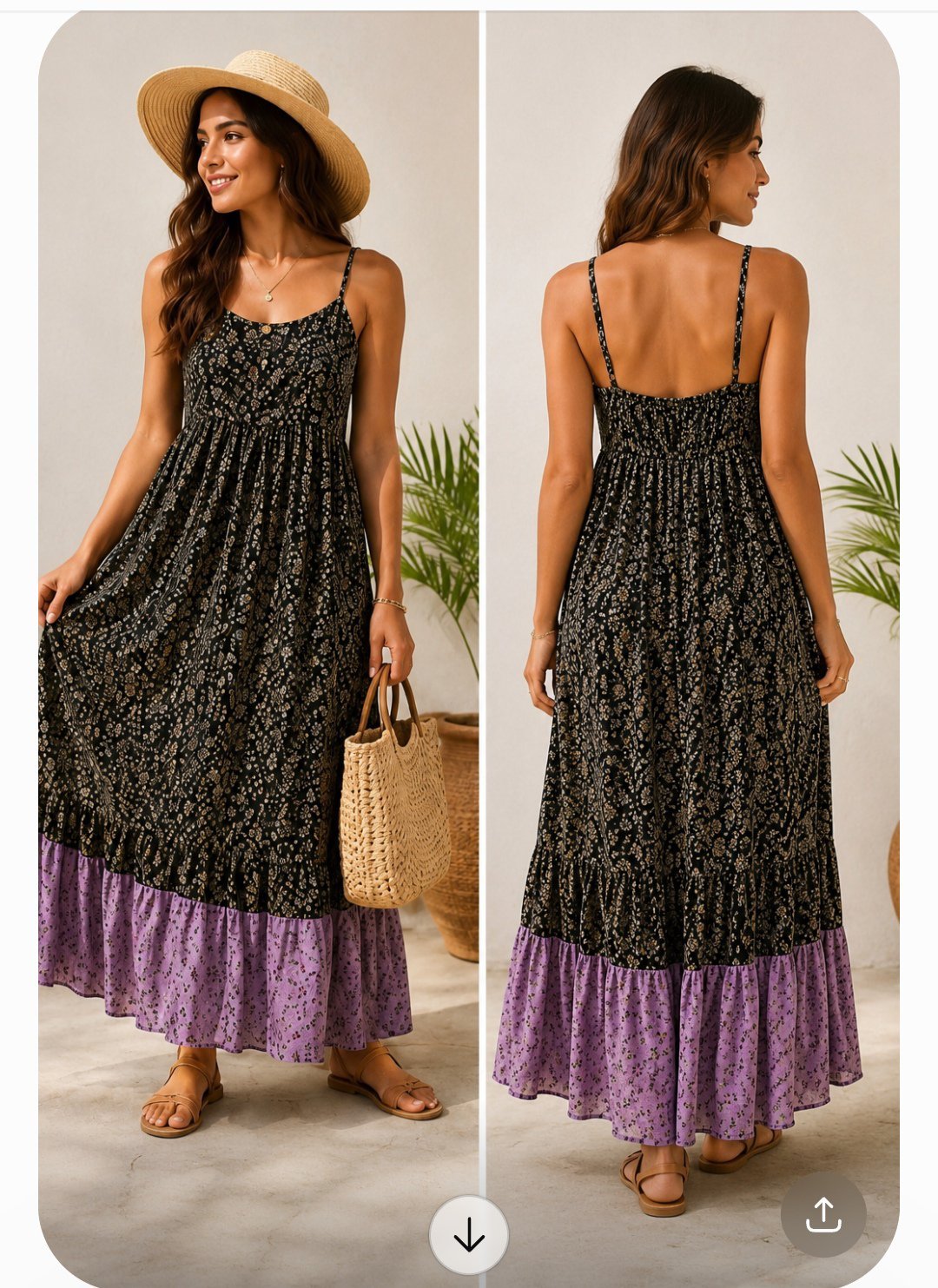 Robe fleurie taille M+chemise noir taille M/L comme poly robe 