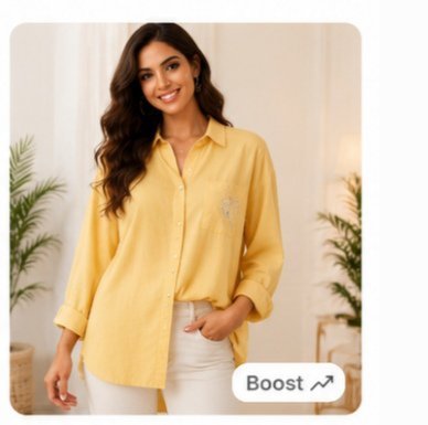 Chemise jaune taille M/L