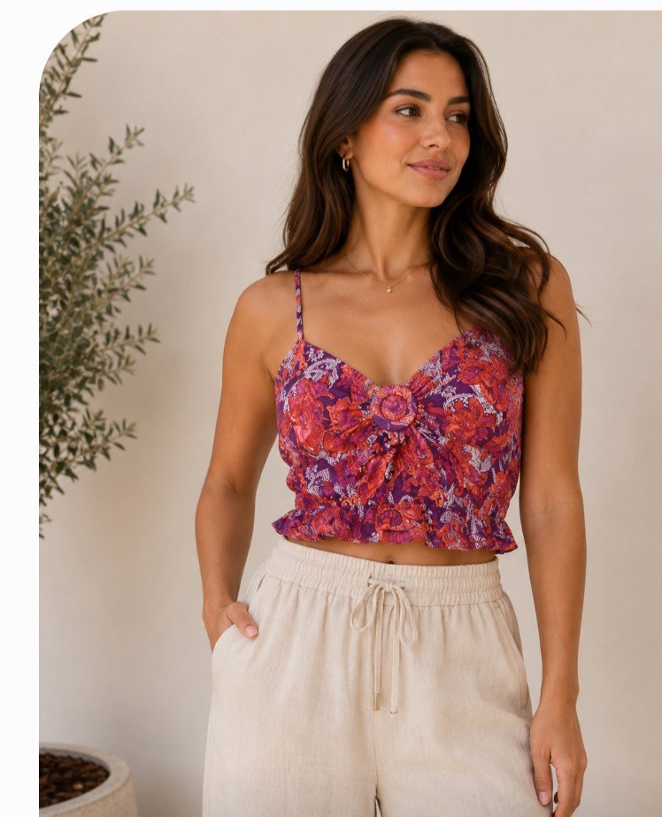Pull fleurie 