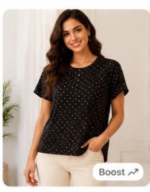 Chemise noire et blanche 